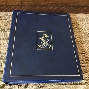 Vintage M. I. Hummel Club embossed binder with 1990’s Insight magazines